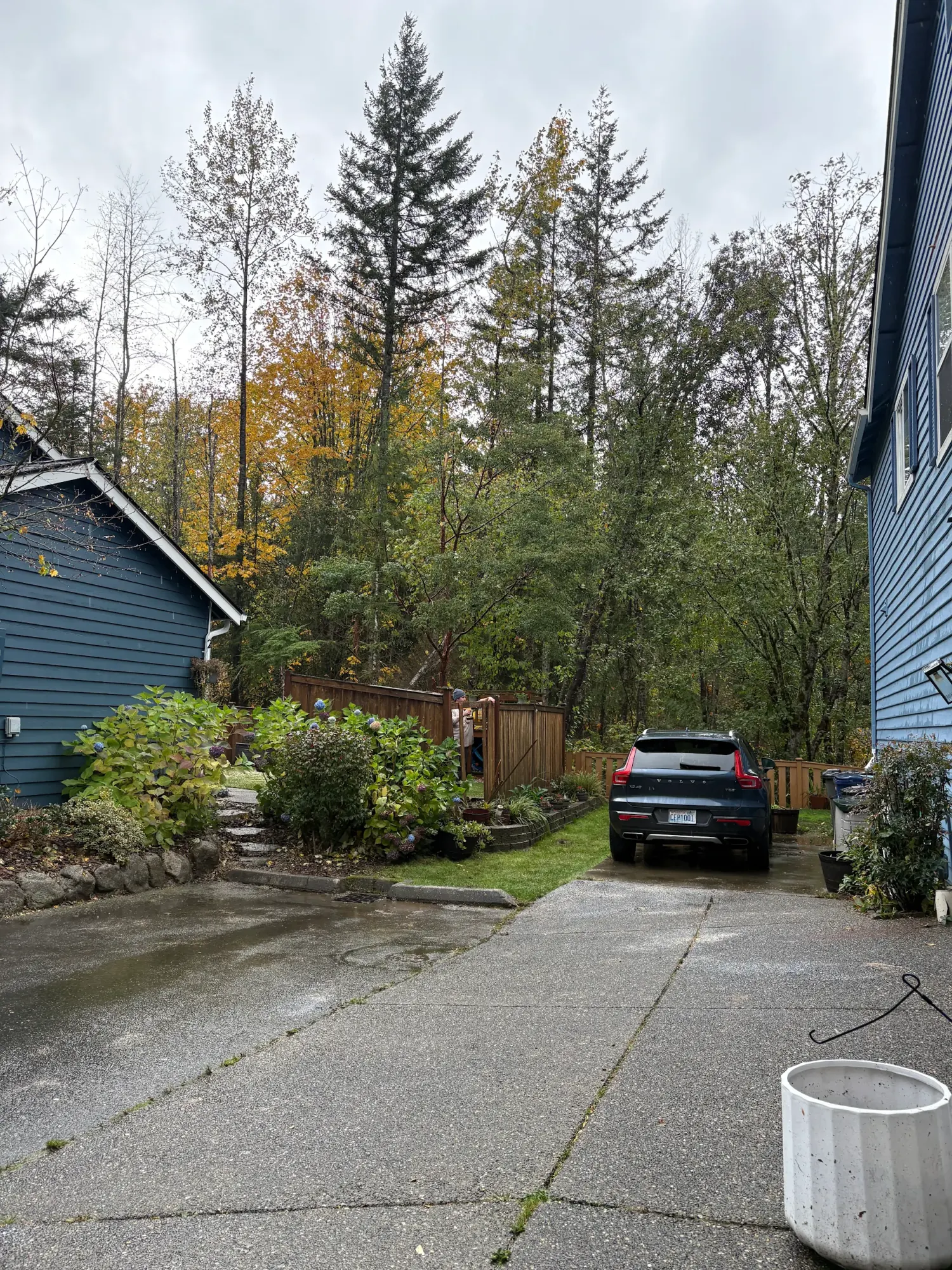 Driveway cleared and cleaned after storm response